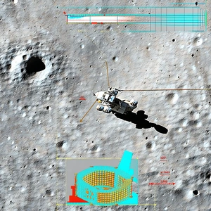 A Small Spacecraft On A Rocky Surface, Possibly On The Moon
