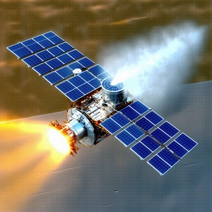 A Space Shuttle Is Shown In The Image, With Its Solar Panels Open