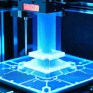 3d Printer With Holographic Projection With Printer Process