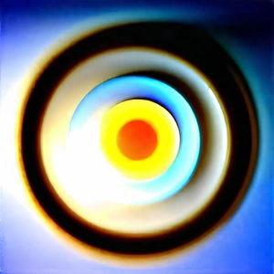 Abstract Digital Painting: Concentric circles with translucent layers