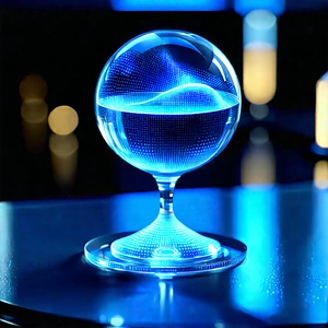 Aerospace Technology In Modern Laboratory With Blue Glass