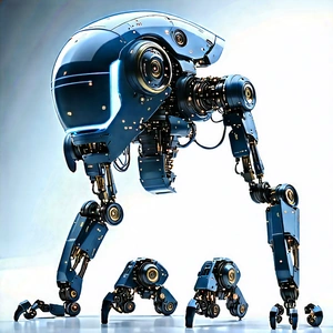 Robot With Laser Scanning With Image, There