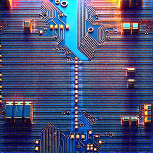 Circuit board with data streams