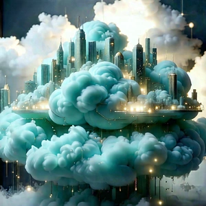 Cloud Computing Visualization With Large, Colorful