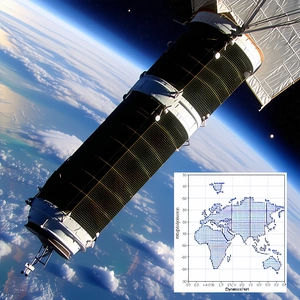 A Large Satellite Dish, Which Is Located In The Upper Right Corner Of The Image