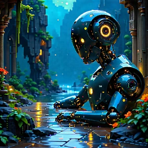 Artificial Intelligence Visualization With Image, There