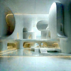 (futuristic:1.29) Innovation Hub With Computer-generated (cgi)