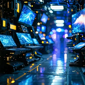 Entertainment Technology In Manufacturing Facility With Image, There