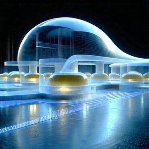 (futuristic:1.15) Research Laboratory With Futuristic Cityscape