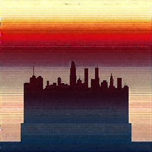 Urban Isometric Design: Cityscape Of Small Town During Sunset With Cityscape Depicted