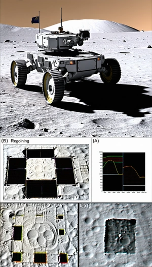 A Robotic Vehicle On A Surface, Possibly A Moon Or A Planet