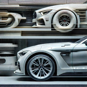 Tech Commercial Photography: Automotive technology in design studio