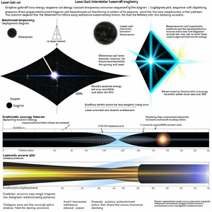 The Image Is A Diagram That Explains The Process Of Laser Sailing