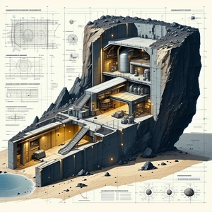 A Large, Intricate Drawing Of A Building Is Displayed On A Page