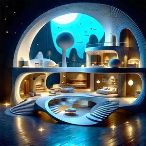 Futuristic Smart Home With Image, There