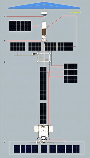 A Space Station With A Solar Panel Array On The Side