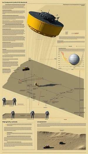 The Image Is A Poster That Features A Space Scene With A Rocket Ship And A Space Station
