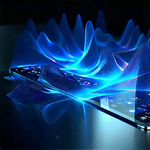 Tablet With Holographic Display With Cell Phone