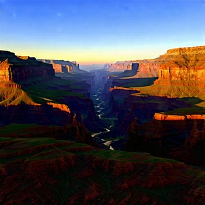 Nature 3d Render: Canyon During Sunset With Stunning View
