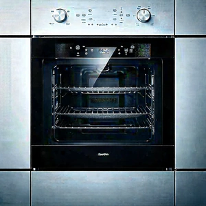Innovative Smart Appliance Design With Black Oven