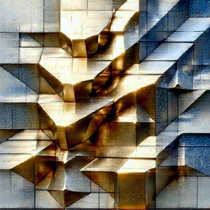Abstract Macro Photography: Metallic shapes
