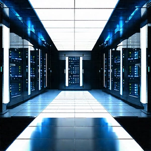 Futuristic Server Room With Image, There