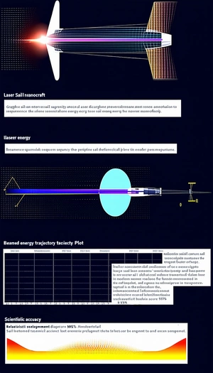 The Image Is A Diagram That Explains The Process Of Laser Sailing
