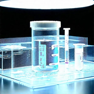 Healthcare Technology In Modern Laboratory With Table Variety