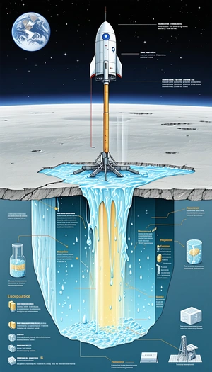The Image Is A Poster That Shows A Rocket Launching From The Ground