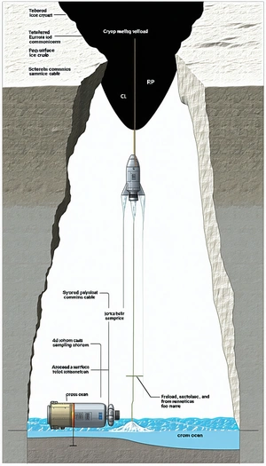 A Space Shuttle On A Rocky Surface, Possibly On A Distant Planet