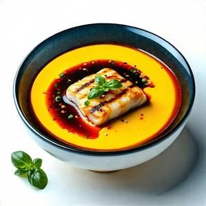 Lifestyle Advertising Photography: Plant-based Dish Prepared With Fresh Ingredients With Bowl Soup