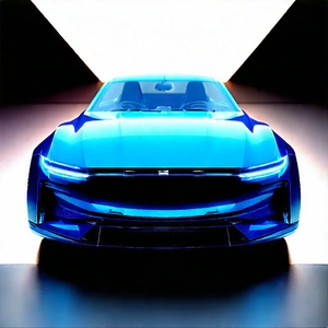 Automotive Technology In (design:1.42) Studio With Blue Sports