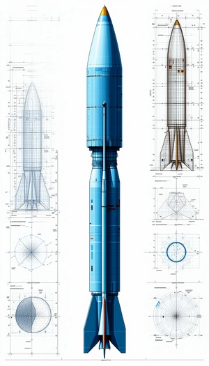 blue rocket shown series diagrams
