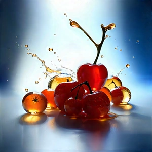 Abstract Food Photography: Translucent Harmony With Close-up Group