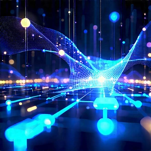 Blockchain Network Visualization With Image, There