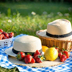 Lifestyle Macro Photography: Summer Picnic During Summer With Table Basket