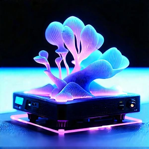 3d Printer With Neon Accents With Small, Blue,