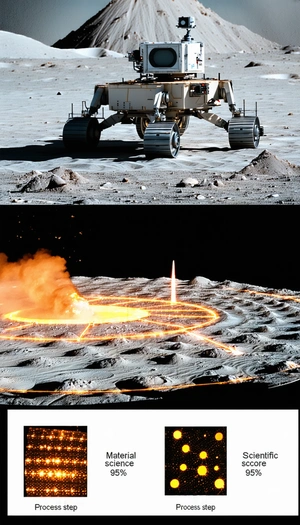 A Rocket On A Landing Pad, With A Trail Of Smoke Coming From It