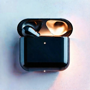 Wireless Earbuds With Glowing Screen With Black Light