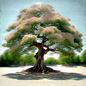 Nature Architectural Photography: Ancient tree in spring bloom