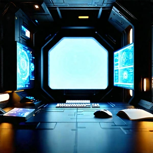(futuristic:1.16) (digital:1.43) workspace