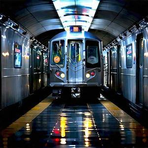 Urban Matte Painting: (city:1.41) subway in arts district