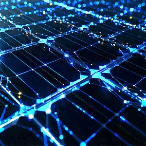 Solar panel with data streams