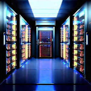 (futuristic:1.35) Server Room With Image, There