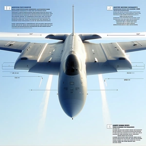 A Large Jet Is Shown In A Diagram, With Its Wings And Other Parts Labeled