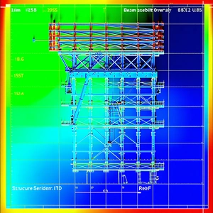 A Large Blue Structure Is Shown In A 3d Model