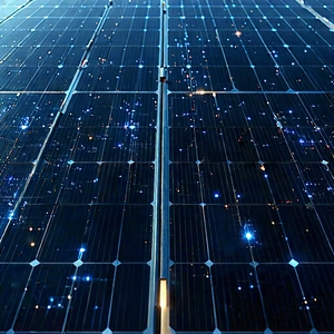 Solar Panel With Data Streams With Large Solar