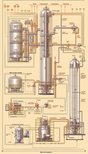 A Large Diagram Is Displayed, Showing The Process Of Making A Product