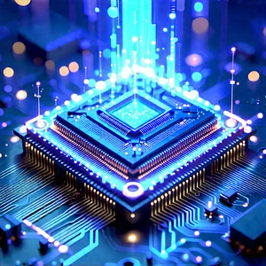 Microchip with holographic projection