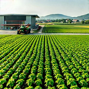 Agricultural Technology In Research Center With Large Field